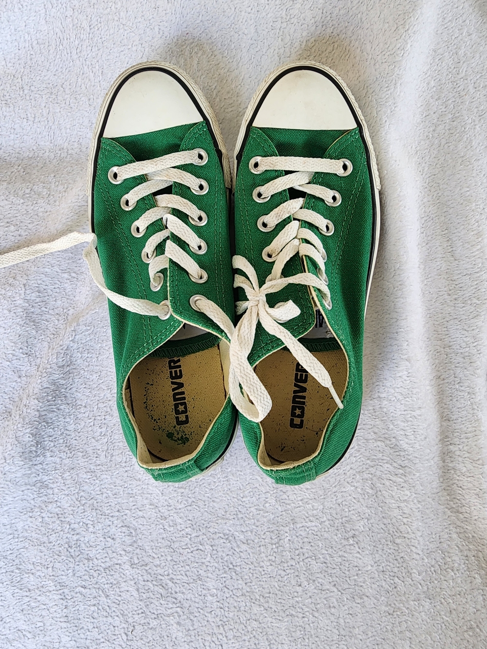 Converse Green Sneakers W7 M5 - Picture 3 of 4